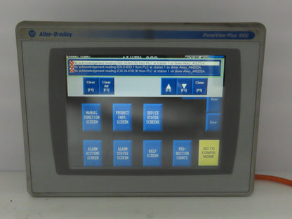 Allen Bradley 2711P-T10C6A1 HMI PanelView Plus 1000 Operator Control Panel Ser A