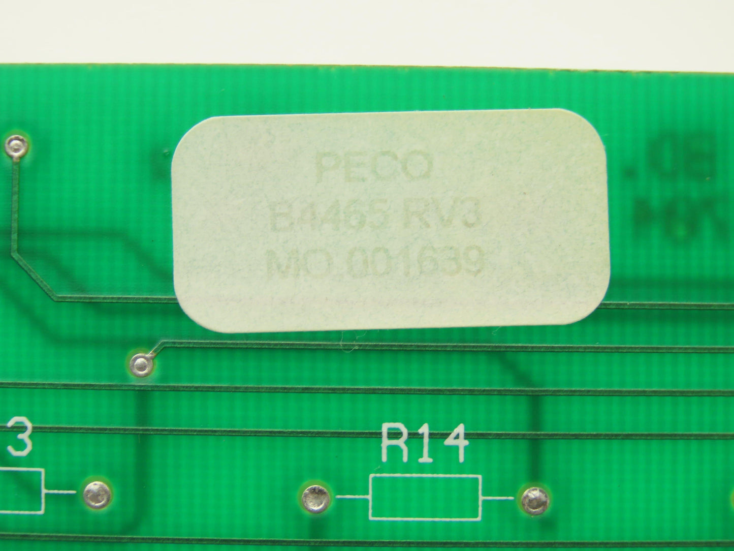 Peco B4465 RV3 D-3704 Control Interface Display Board Rev 4