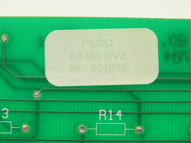 Peco B4465 RV3 D-3704 Control Interface Display Board Rev 4