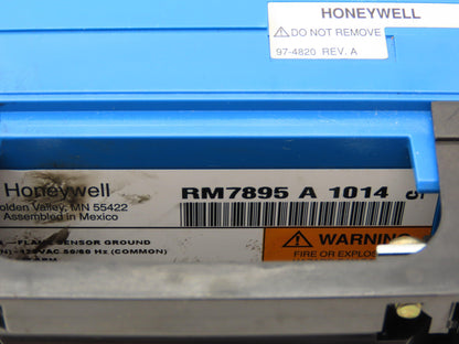 Honeywell RM7895 A 1014 Burner Control Purge Timer 10 Seconds Rev G