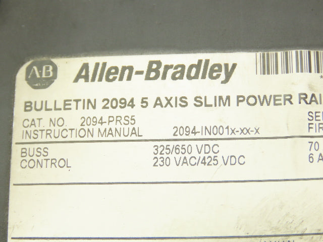 Allen Bradley 2094-PR6 2094-PRS5 5 + 6 Axis Power Rails Lot of 2