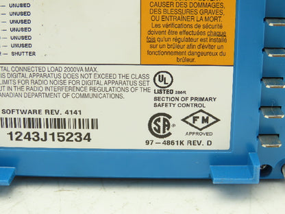 Honeywell RM7895 A 1014 Burner Control Purge Timer 30 Seconds Rev D