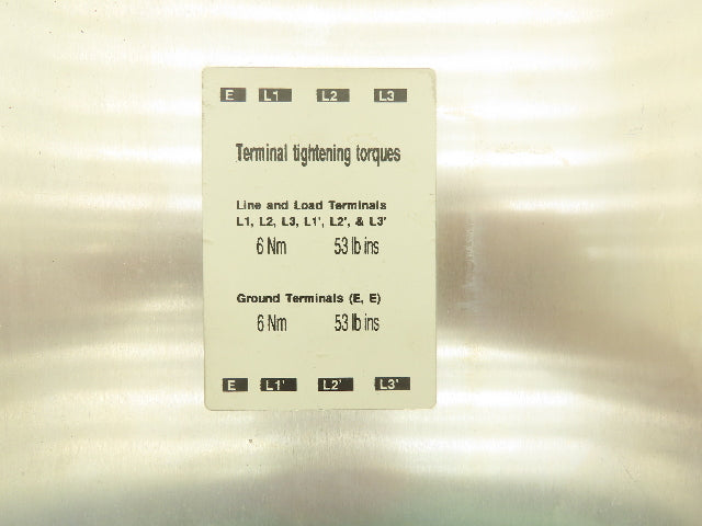 Rockwell Automation 2090-XXLF-3100 AC Drive RFI Filter 500V 3PH 100 AMP