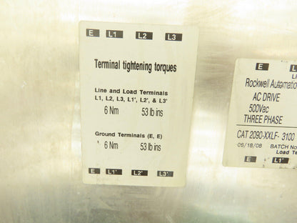 Rockwell Automation 2090-XXLF-3100 AC Drive RFI Filter 500V 3PH 100 AMP