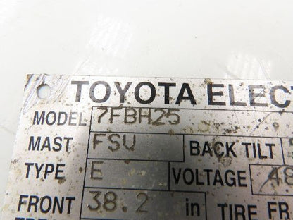 Toyota 7FBH25 Electric Forklift Steering Wheel Column Pump Controls Assembly