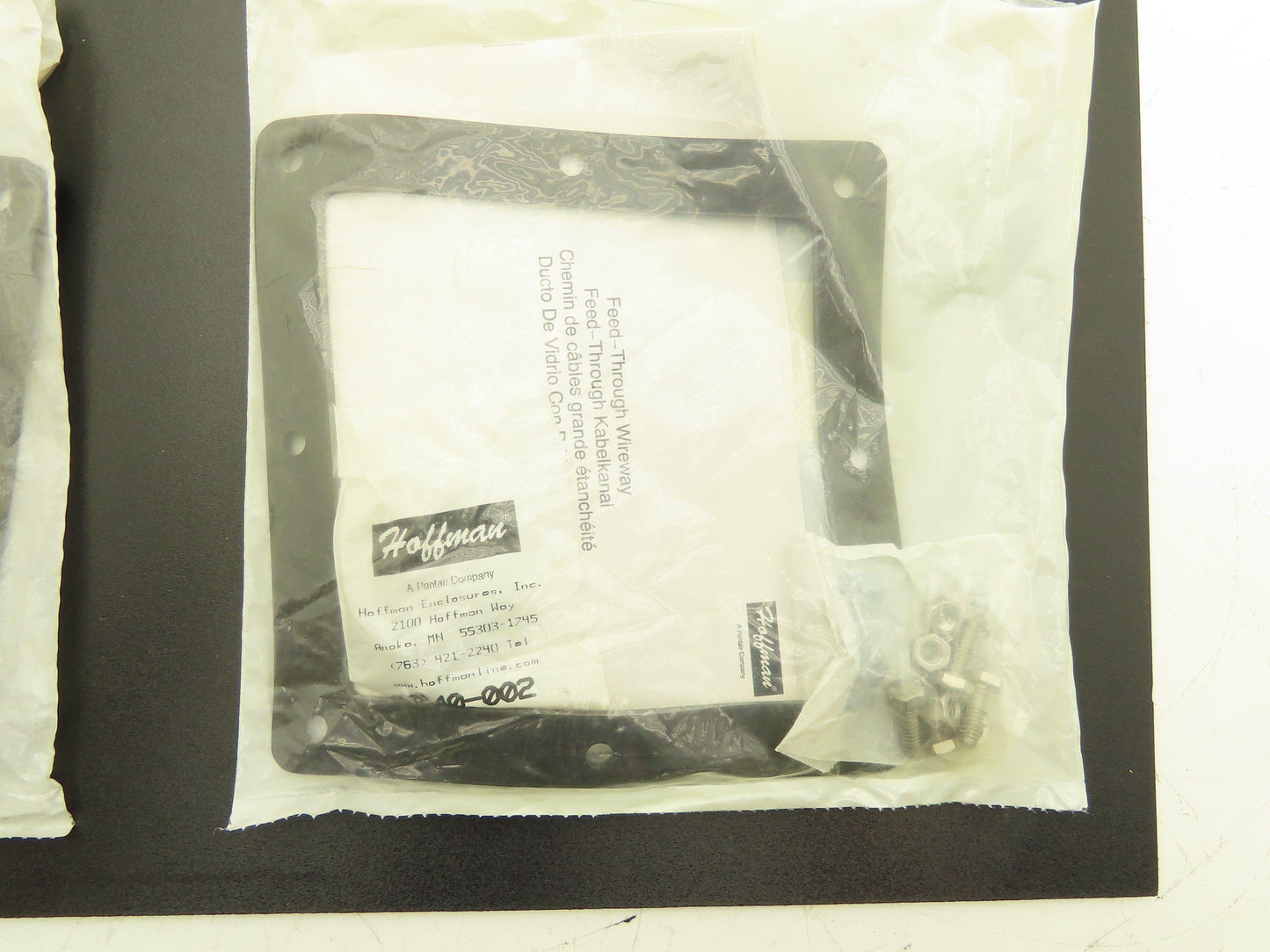 Hoffman F66WGSS Wireway Gasket Kit 6" x 6" Stainless Steel Bolts Lot of 4