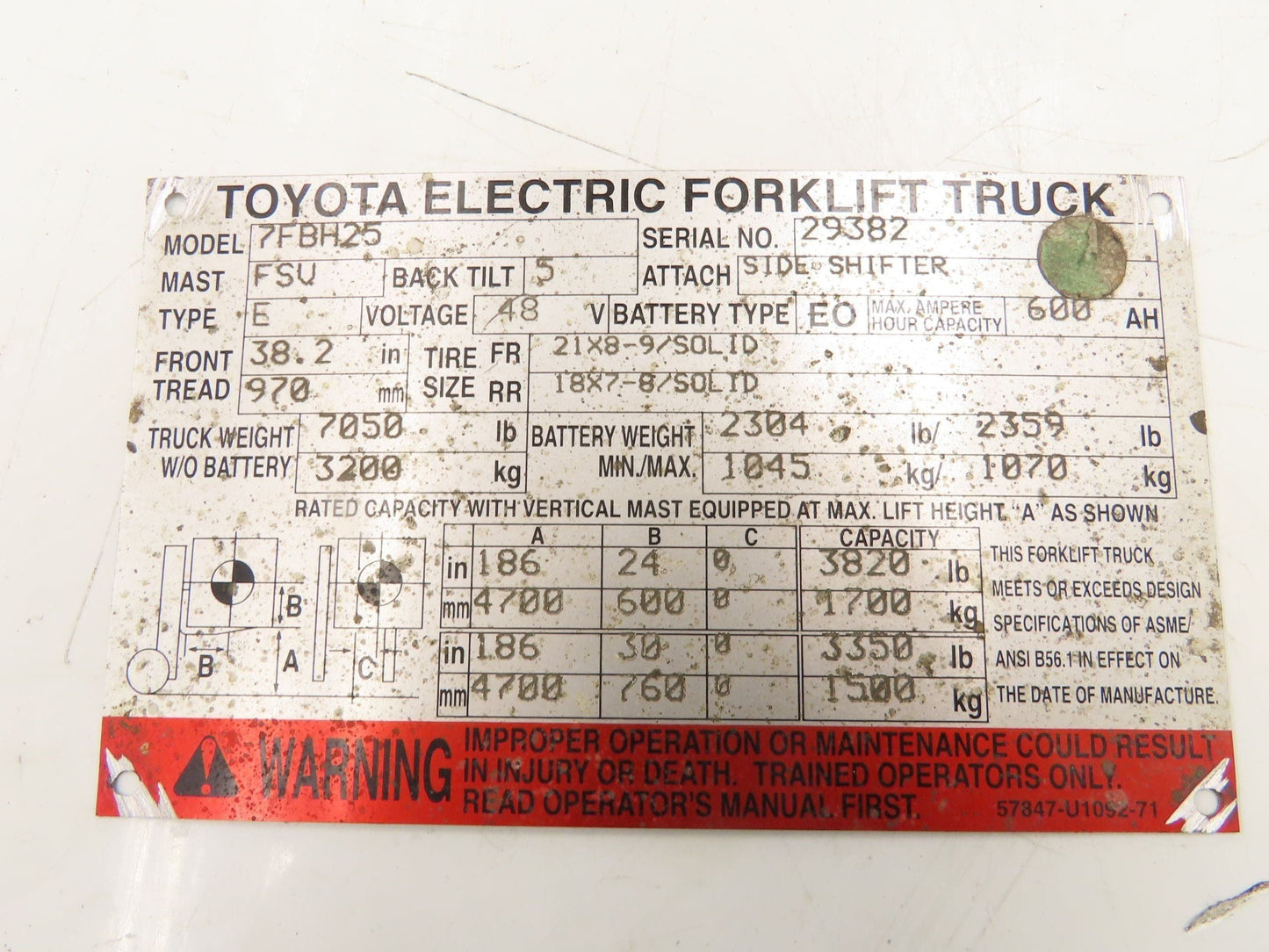 Meiden 14310-23150-71 Hydraulic Pump Motor 48V Toyota 7FBH25 Electric Forklift