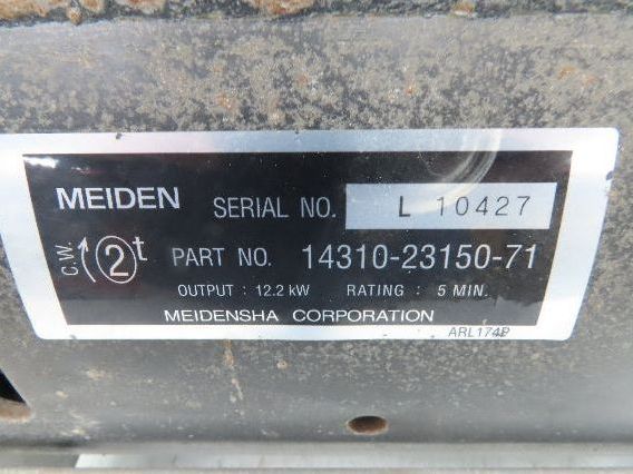 Meiden 14310-23150-71 Hydraulic Pump Motor 48V Toyota 7FBH25 Electric Forklift