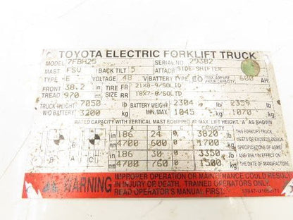 Toyota 7FBH25 Electric Forklift Hydraulic Control Lever Leveling System Assembly