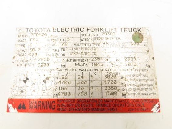 Toyota 24110-23153-71 7FBH25 Electric Forklift 48V DC Motor Drive