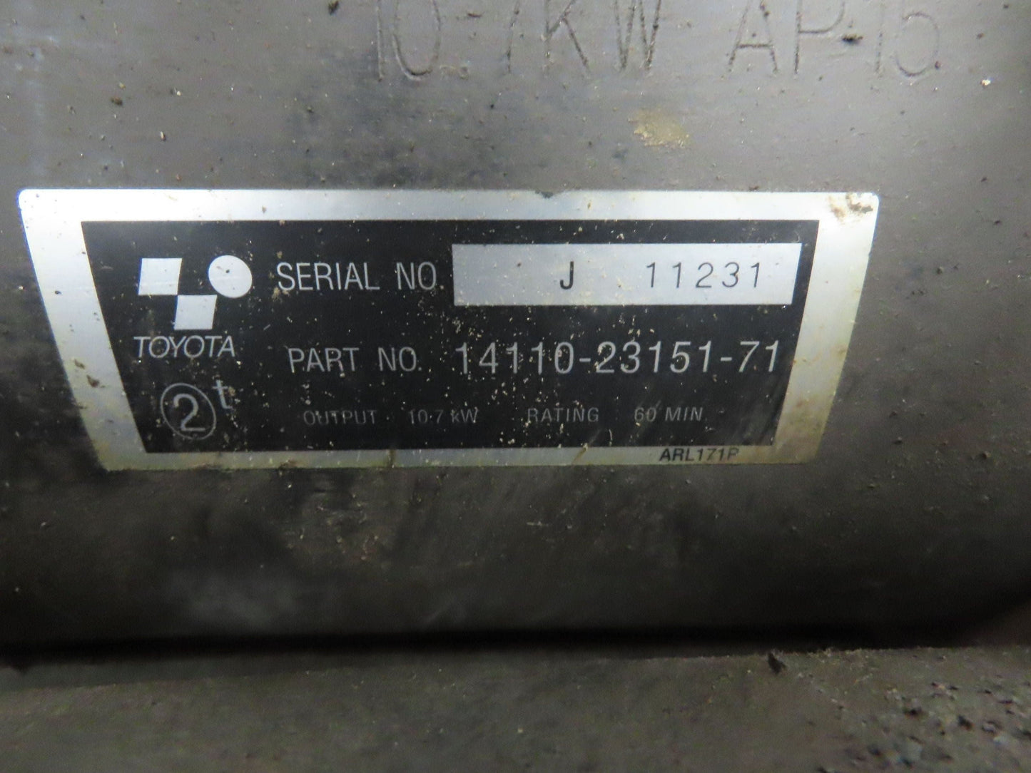 Toyota 7FBH25 Electric Forklift 48V Drive Unit Motor Axle Wheels Brake Assembly