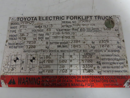 Toyota 7FBH25 Electric Forklift Dual-Wheel Steer Axle Assembly