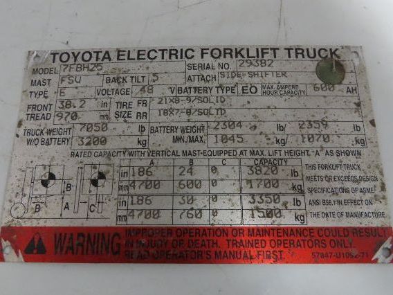 Toyota 7FBH25 Electric Forklift Dual-Wheel Steer Axle Assembly