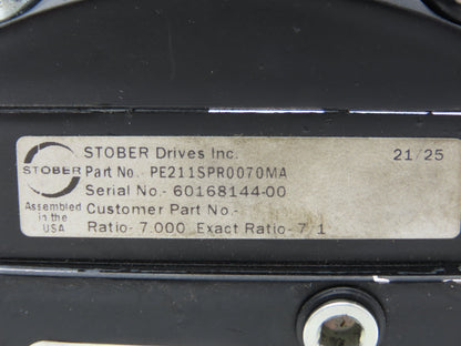 Stober PE211SPR0070MA Inline Servo Gearbox 7:1 Reducer 425 rpm