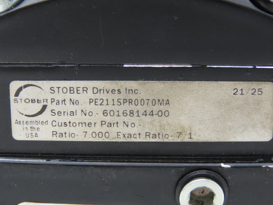Stober PE211SPR0070MA Inline Servo Gearbox 7:1 Reducer 425 rpm