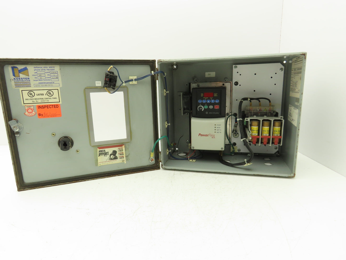 Allen Bradley 22B-D6P0H204 PowerFlex 40 VFD 3Hp 480V 3Ph Enclosure Heatsink Fuse