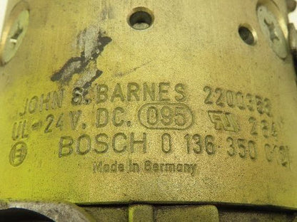 John Barnes 2200356 Hydraulic Pump Power Unit 24V From Yale MLW060 Forklift