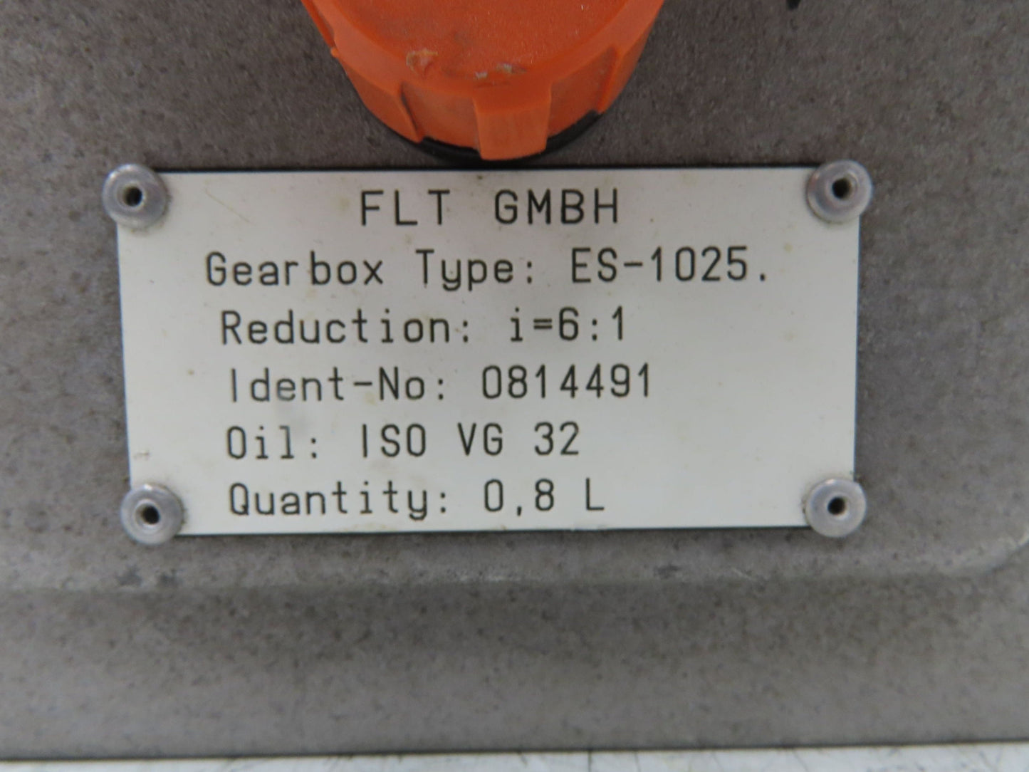 Fibro ES-1025  6:1 Gear Drive Reducer Gearbox for Rotary Indexer Table