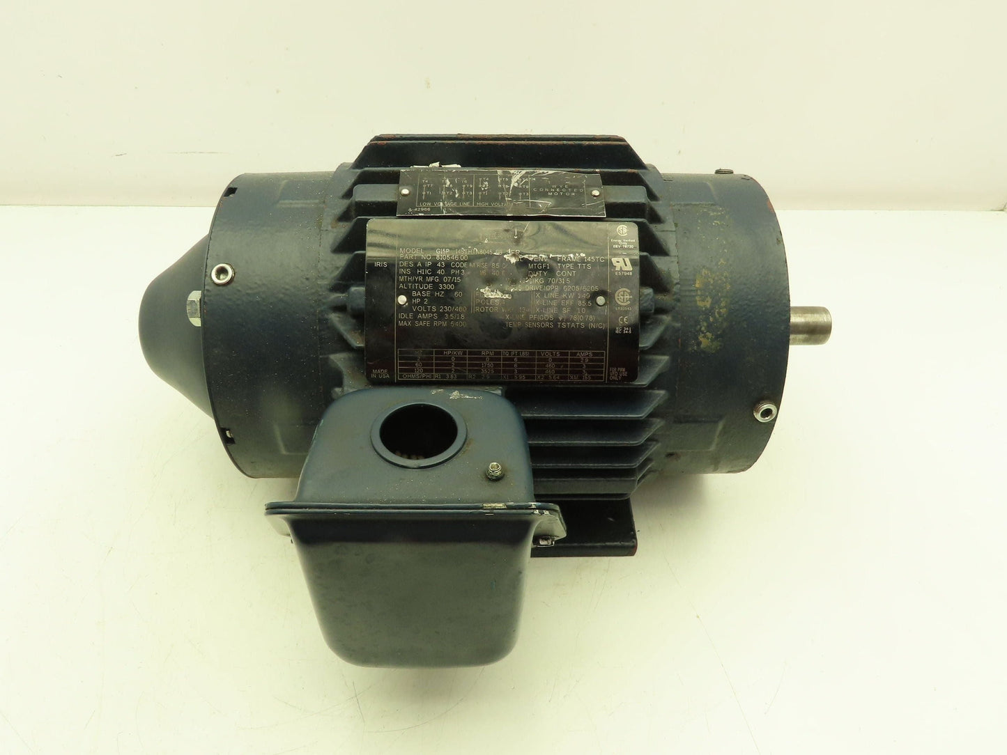 Leeson 810546.00 Vector Inverter Duty Motor 2Hp 1750 RPM 230/460V 3PH 145TC TENV