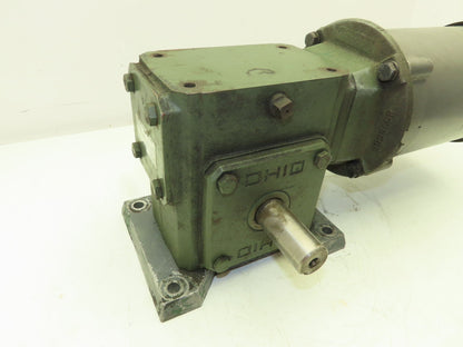 Baldor Ohio Gear Uniline 2000 Gearmotor 30:1 Reducer 58 RPM .5Hp 230/460V 56C LH
