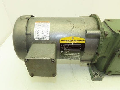 Baldor Ohio Gear Uniline 2000 Gearmotor 30:1 Reducer 58 RPM .5Hp 230/460V 56C LH