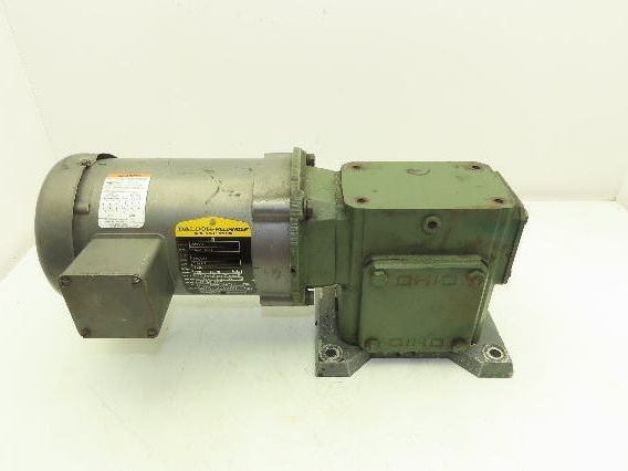 Baldor Ohio Gear Uniline 2000 Gearmotor 30:1 Reducer 58 RPM .5Hp 230/460V 56C LH