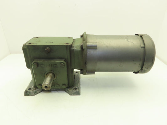 Baldor Ohio Gear Uniline 2000 Gearmotor 30:1 Reducer 58 RPM .5Hp 230/460V 56C LH