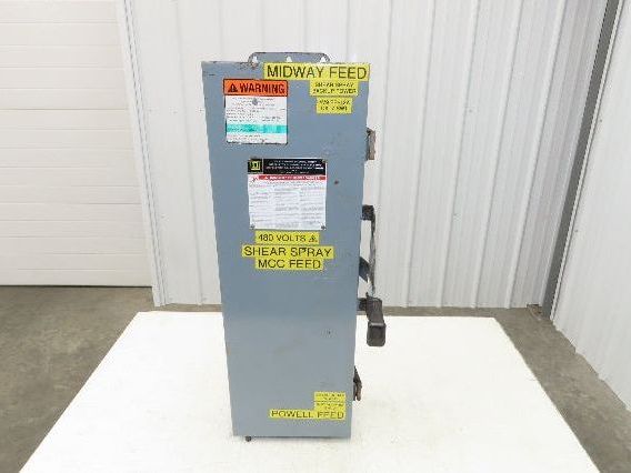 Square D DTU362AWK Double Throw Disconnect Switch Transfer 60A 600V 3 Ph