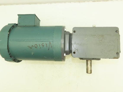 Leeson Gearmotor 30:1 Reducer 58 RPM 1Hp 230/460V 56C RH Morse Raider 262Q56R30
