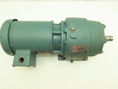 Baldor Inline Gearmotor 20:1 Reducer 55 RPM 1/4Hp 230/460V 56YZ