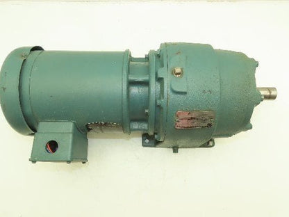 Baldor Inline Gearmotor 20:1 Reducer 55 RPM 1/4Hp 230/460V 56YZ