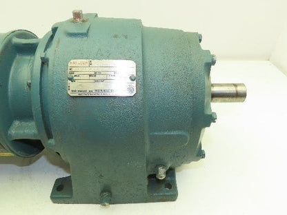 Baldor Inline Gearmotor 20:1 Reducer 55 RPM 1/4Hp 230/460V 56YZ