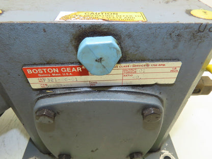 Boston Gear Reliance Gearmotor 40:1 Reducer 43 RPM .75Hp 230/460V 3PH 56C LH
