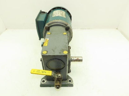 Boston Gear Reliance Gearmotor 40:1 Reducer 43 RPM .75Hp 230/460V 3PH 56C LH