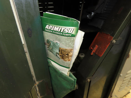 Arimitsu FB-10V High Pressure Plunger Pump 4.9MPa 710PSI 18.9GPM 3Ph 7.5kw 480V