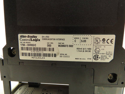 Allen Bradley 1756-DHRIO DH+/RIO Communication Interface Ser C FW 5.03 Lot of 2