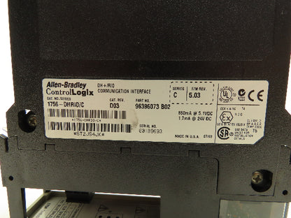 Allen Bradley 1756-DHRIO DH+/RIO Communication Interface Ser C FW 5.03 Lot of 2
