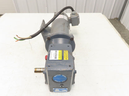 Boston Gear PM950AT-B  DC Gear Motor 90V .5HP 30:1 Reducer 58 RPM 56C RH