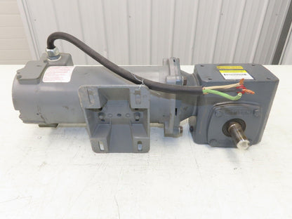 Boston Gear PM950AT-B  DC Gear Motor 90V .5HP 30:1 Reducer 58 RPM 56C RH