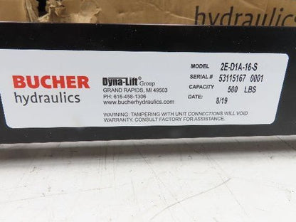 Bucher Dyna-Lift 2E-D1A-16-S 2-Post Electric Table Lift 16" Adj Height Workbench