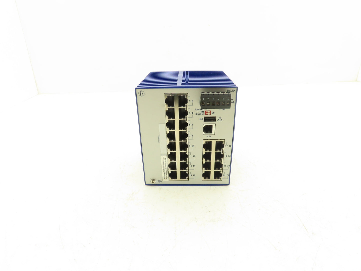 Hirschmann RS20-2400T1T1SDAEHH09.0.10 DIN Rail Ethernet Switch 24 Port
