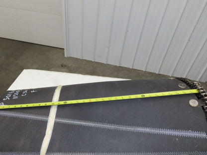 Portec Flomaster Conveyor Belt 30"x 150° Curve Chain Drive Smooth Top Beltech