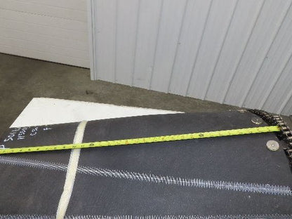 Portec Flomaster Conveyor Belt 30"x 150° Curve Chain Drive Smooth Top Beltech