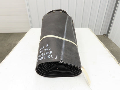 Portec Flomaster Conveyor Belt 30"x 150° Curve Chain Drive Smooth Top Beltech