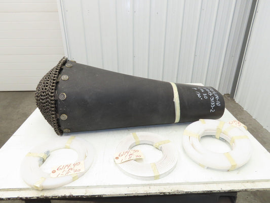Portec Flomaster Conveyor Belt 30"x 150° Curve Chain Drive Smooth Top Beltech