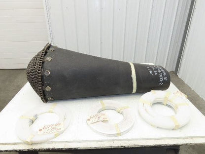 Portec Flomaster Conveyor Belt 30"x 150° Curve Chain Drive Smooth Top Beltech