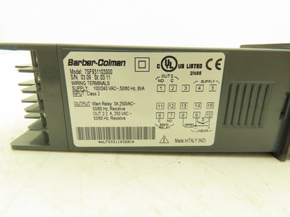 Barber-Colman 7SF931103000 7SF Temperature Controller 100-240V VAC Supply