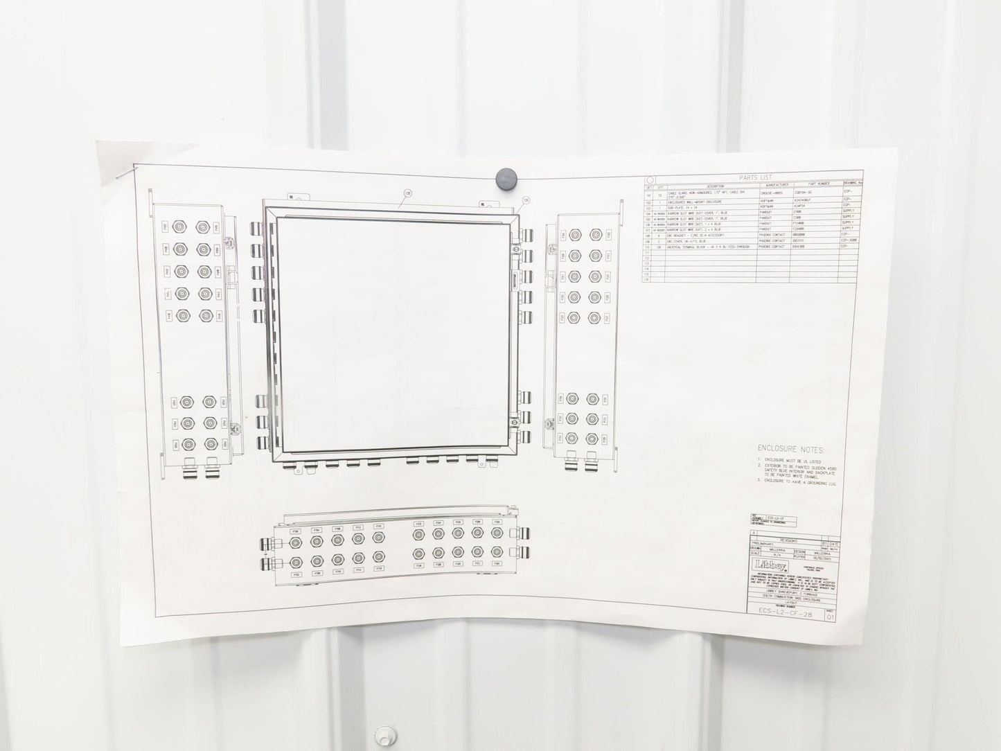 Hoffman A242406LP Electrical Enclosure Control Panel 24x24x6" Backplate JIC