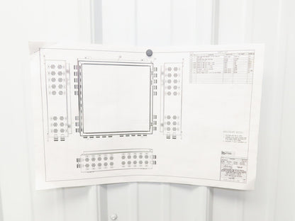Hoffman A242406LP Electrical Enclosure Control Panel 24x24x6" Backplate JIC