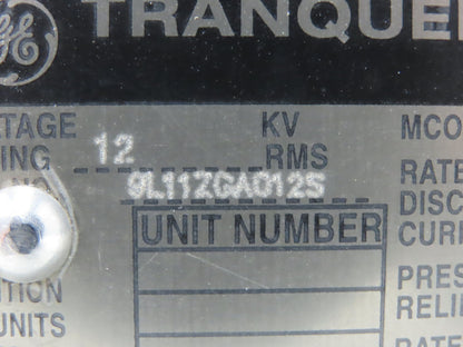 GE Tranquell 9L11ZGA012S Station Class Surge Arrester 12 kVrms Porcelain